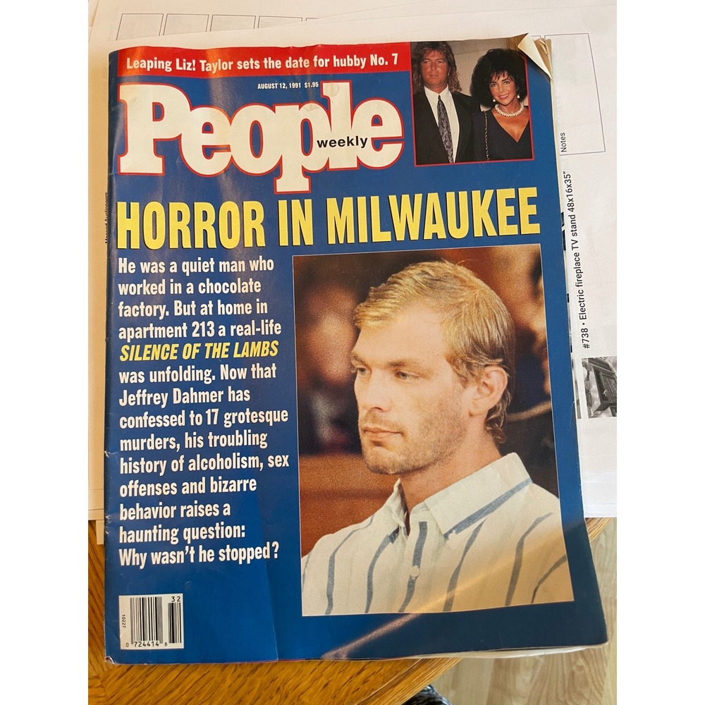 People Weekly August 12 1991 Jeffrey Dahmer Horror in Milwaukee Vintage Magazine
